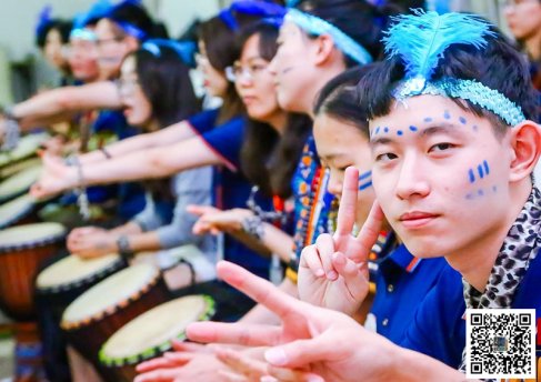 鼓韵山野·同心共鸣——野三坡团建非洲鼓